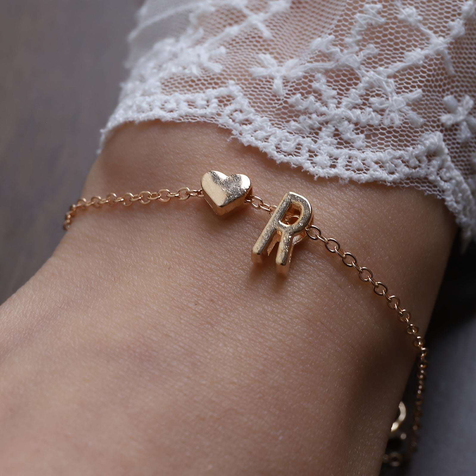 18K Gold-Plated Initial Braclet